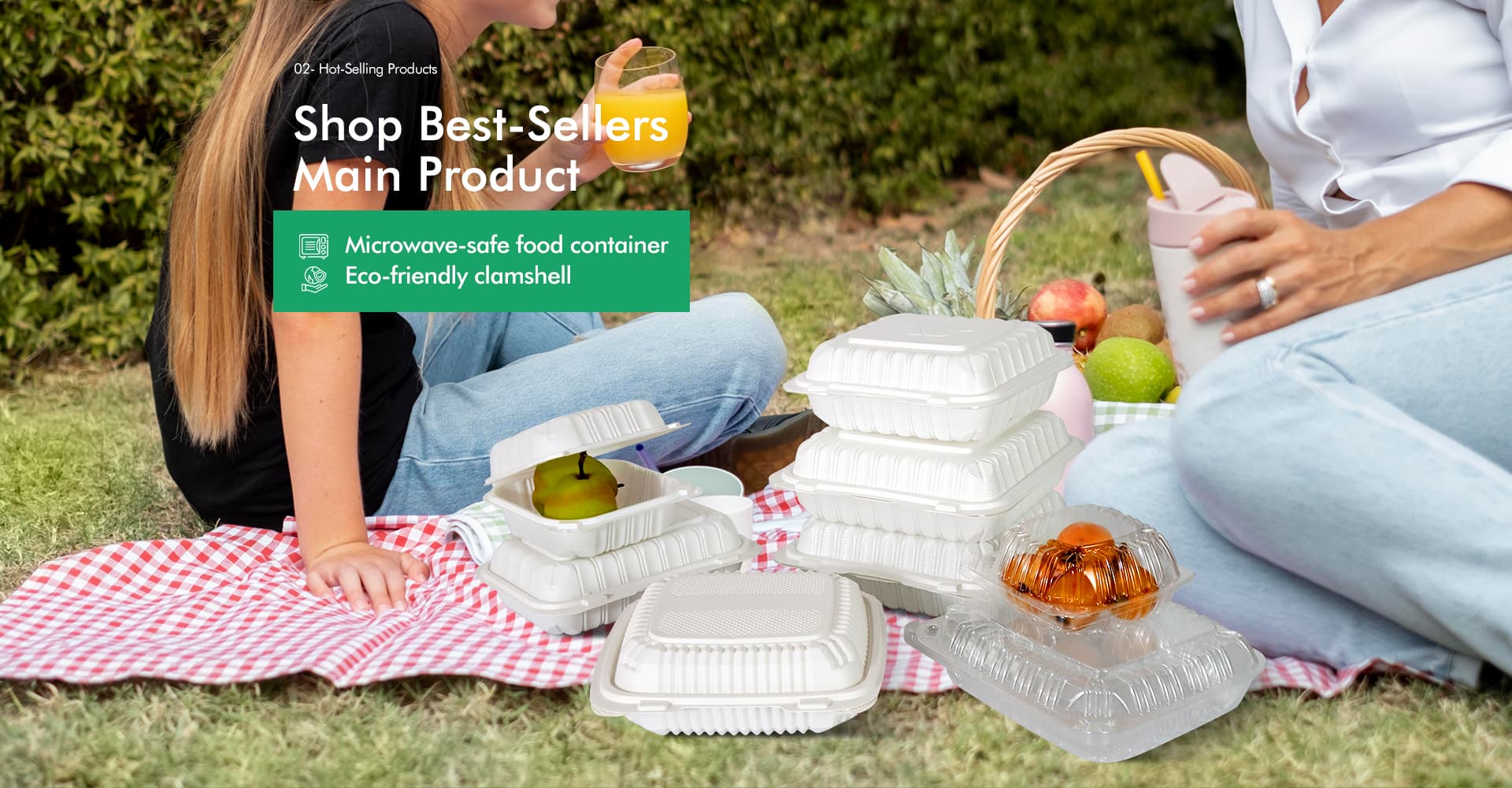 Hinged Food Container Background